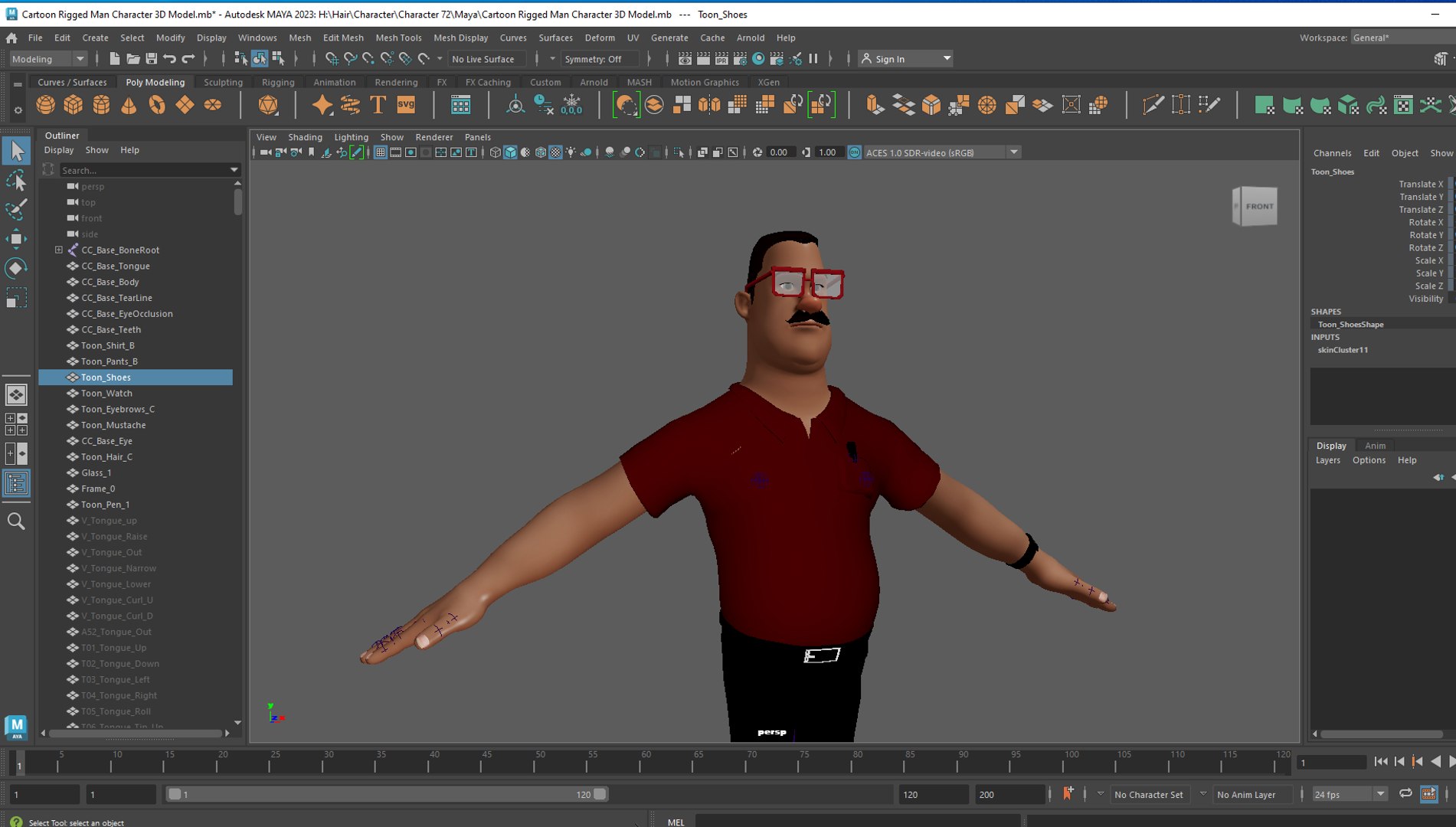 3D model Cartoon Rigged Man Character 3D Model - TurboSquid 2155747