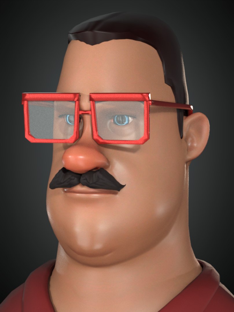 3D model Cartoon Rigged Man Character 3D Model - TurboSquid 2155747