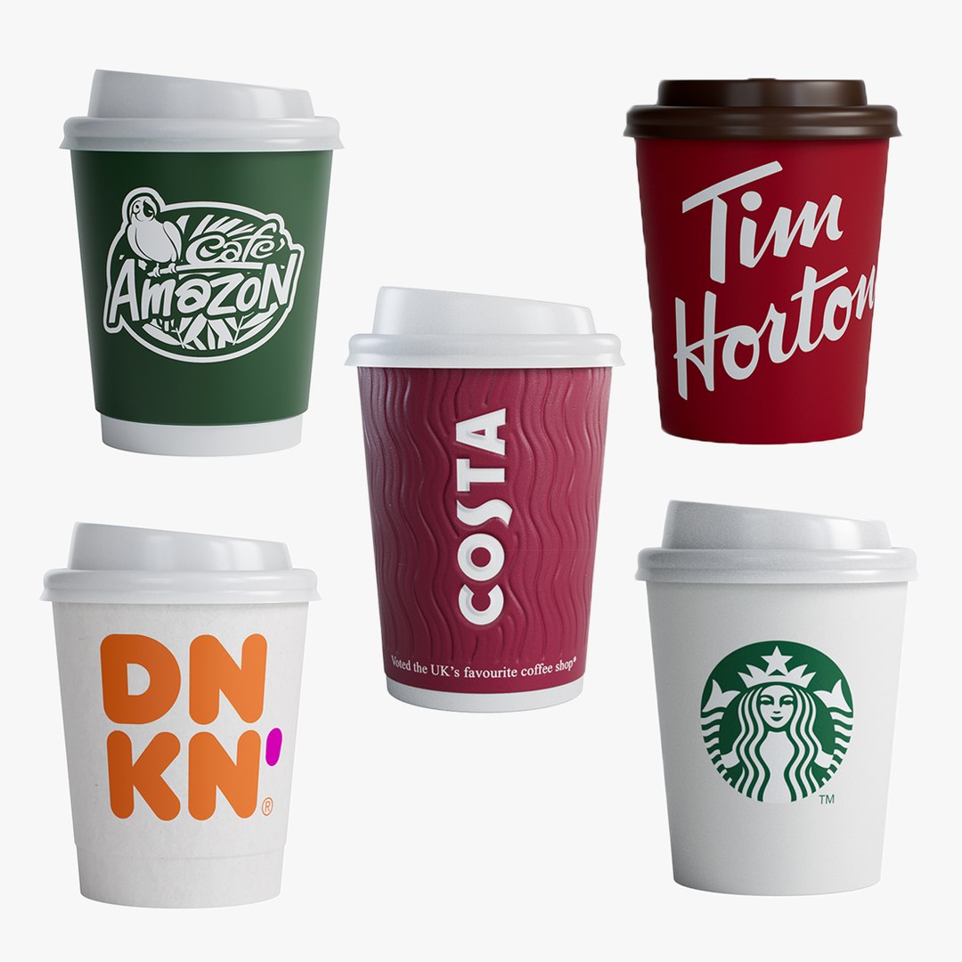 3D Coffee Cups Bundle - TurboSquid 2173116