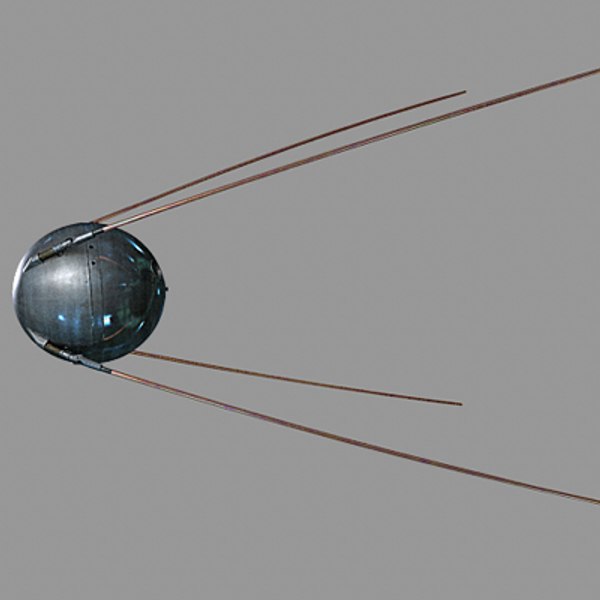 sputnik satellite 3d model