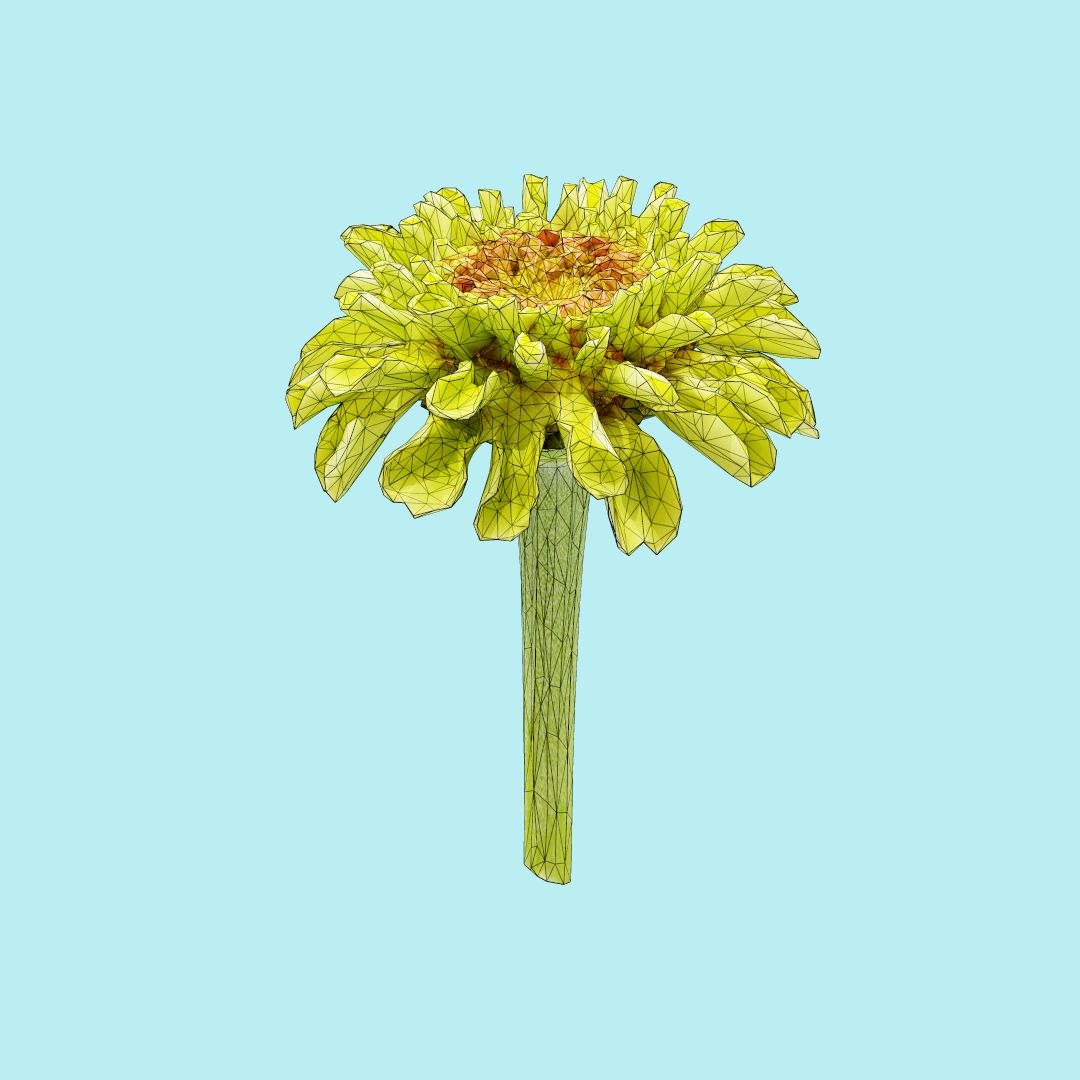 25 flower 3D model https://p.turbosquid.com/ts-thumb/TJ/67tfHC/GopCuYOq/polygonalminiaturesnatureflowerselegantzinniagreenwireframe_00000/jpg/1596474798/1920x1080/fit_q87/b1cb2514dd4f561f5298d08f007d9cef93b6d46d/polygonalminiaturesnatureflowerselegantzinniagreenwireframe_00000.jpg