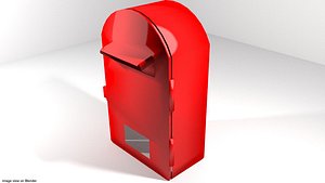 3d model mailbox mail