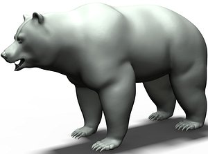 brown bear base mesh 3D model
