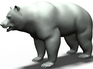 Zbrush Realistic Bear base mesh
