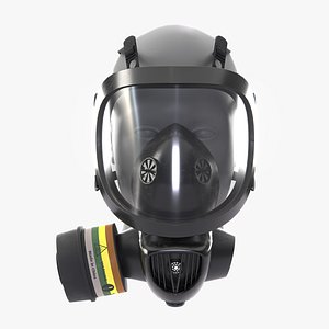 Military Gas Mask Game Ready model