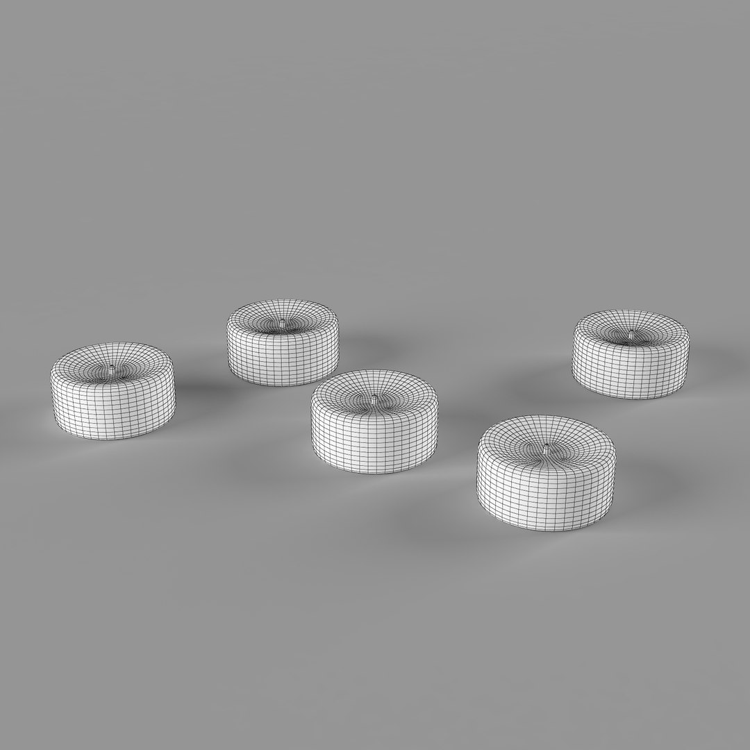 Glowing Led Candles 3D Model - TurboSquid 1404763