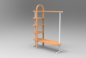 3D Arky Coat Rack model