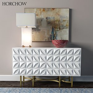 Barrington Console   Alabaster Block Table Lamp
