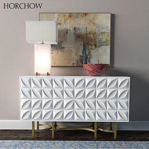 Barrington Console   Alabaster Block Table Lamp