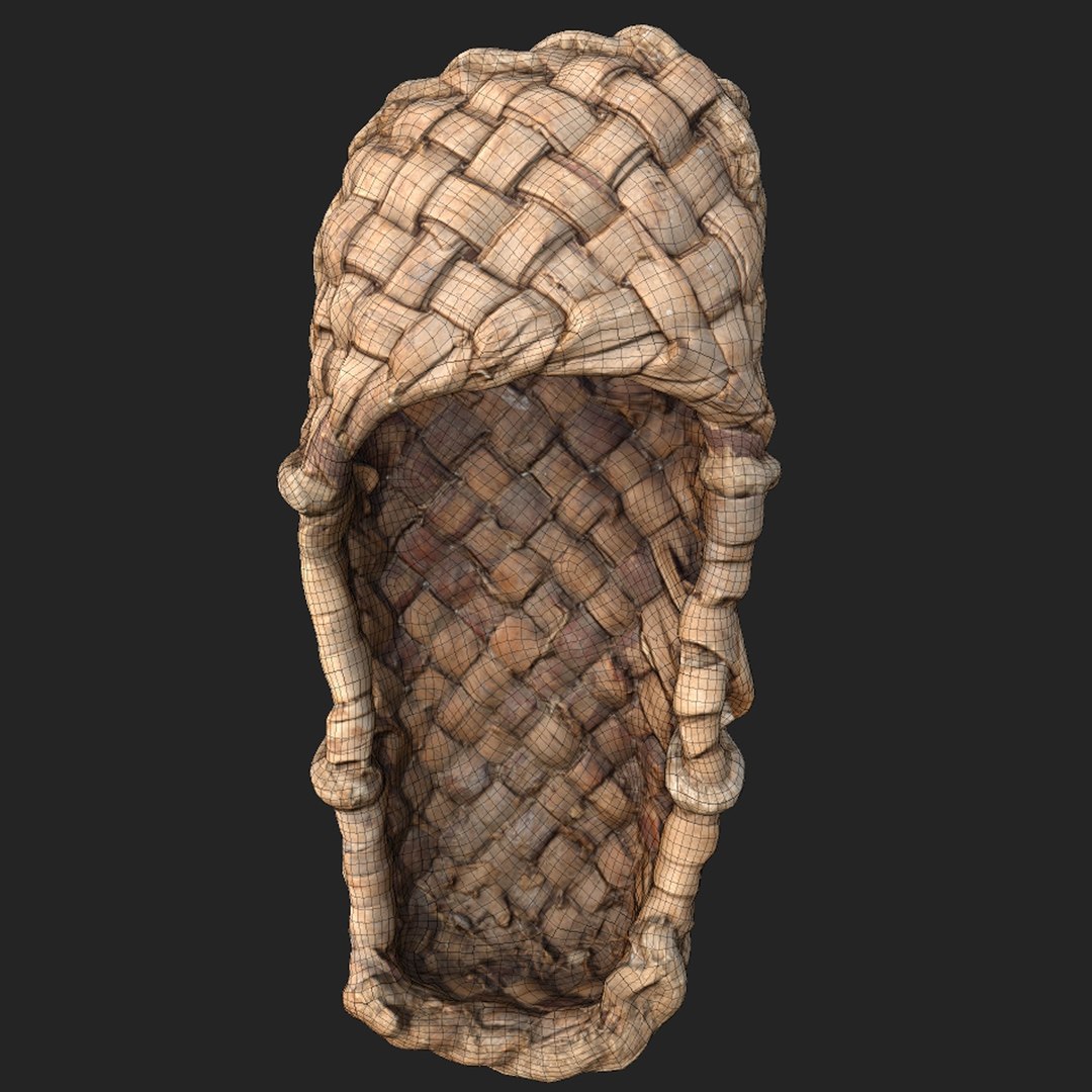 3D Bast Shoe Lapti - TurboSquid 2058344