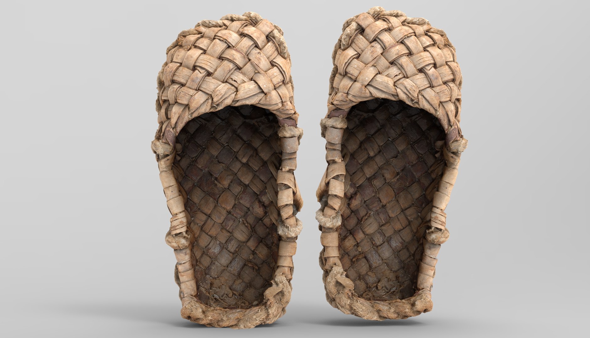 3D Bast Shoe Lapti - TurboSquid 2058344