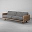 wood sofa