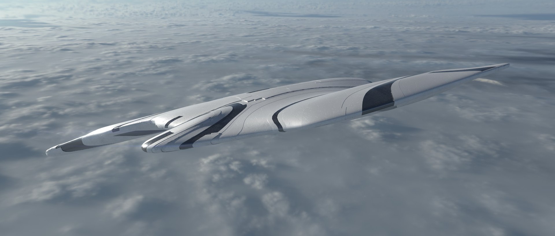 Asymmetric Spaceship Model - TurboSquid 2242581