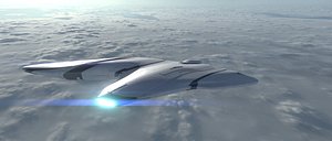 Asymmetric Spaceship model