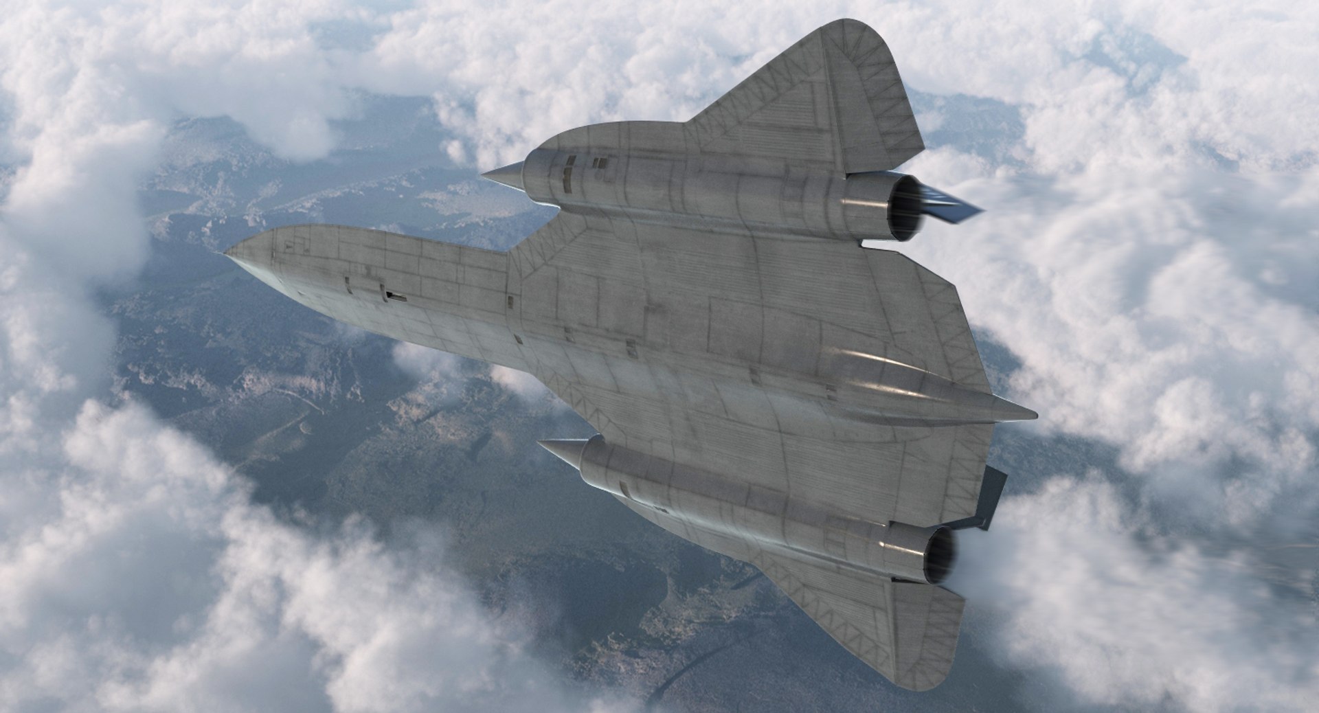 Lockheed Sr 71 Blackbird 3D Model – KSMF