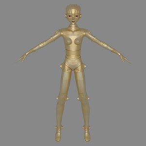 3D model Female Robot Chell