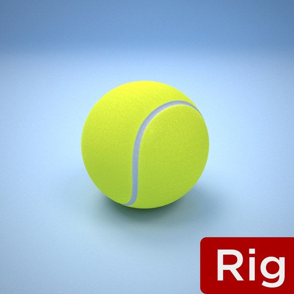 3D tennis ball model