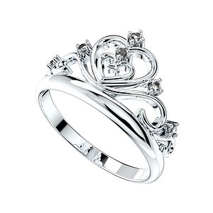 crown jewelry ring 3D model