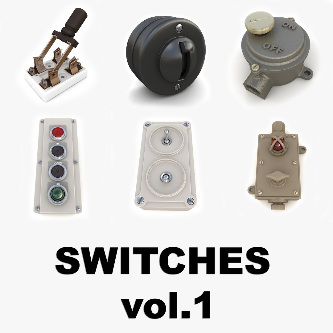 3d vintage switches vol 1
