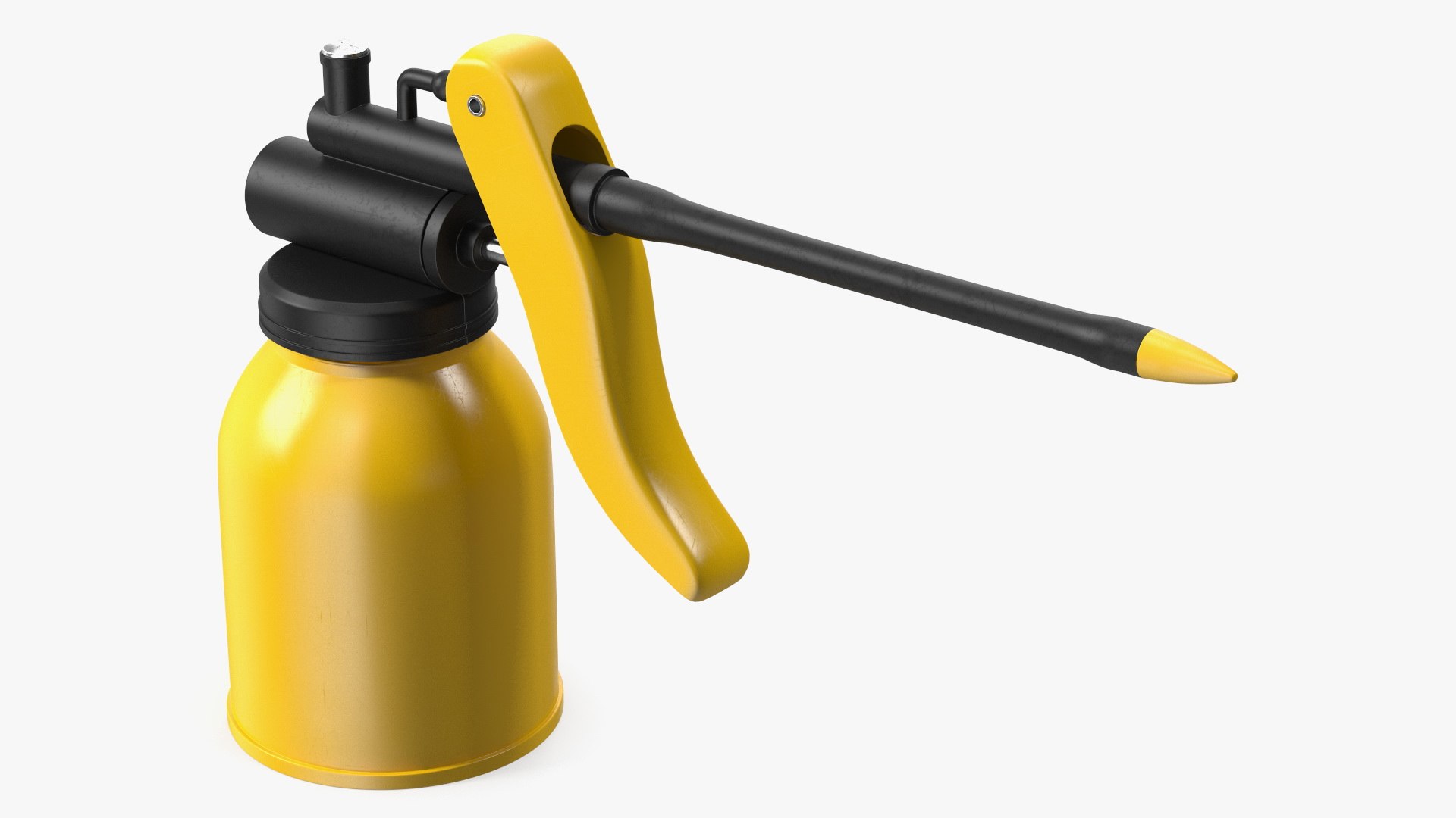 Manual Oil Gun With Rigid Spout Thumb Pump 3D model preview