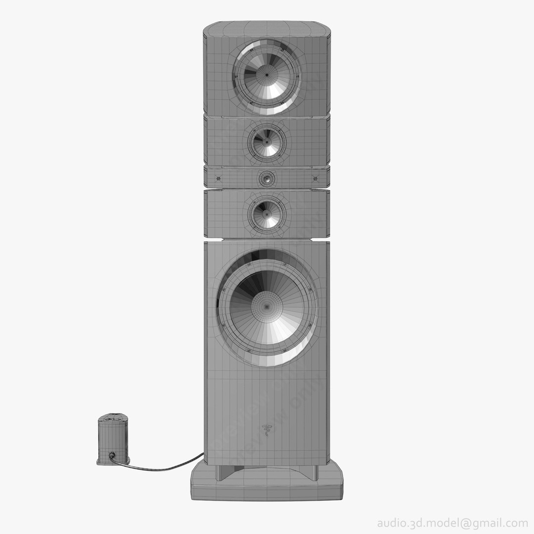 Floorstanding Focal Grande Utopia 3d Model