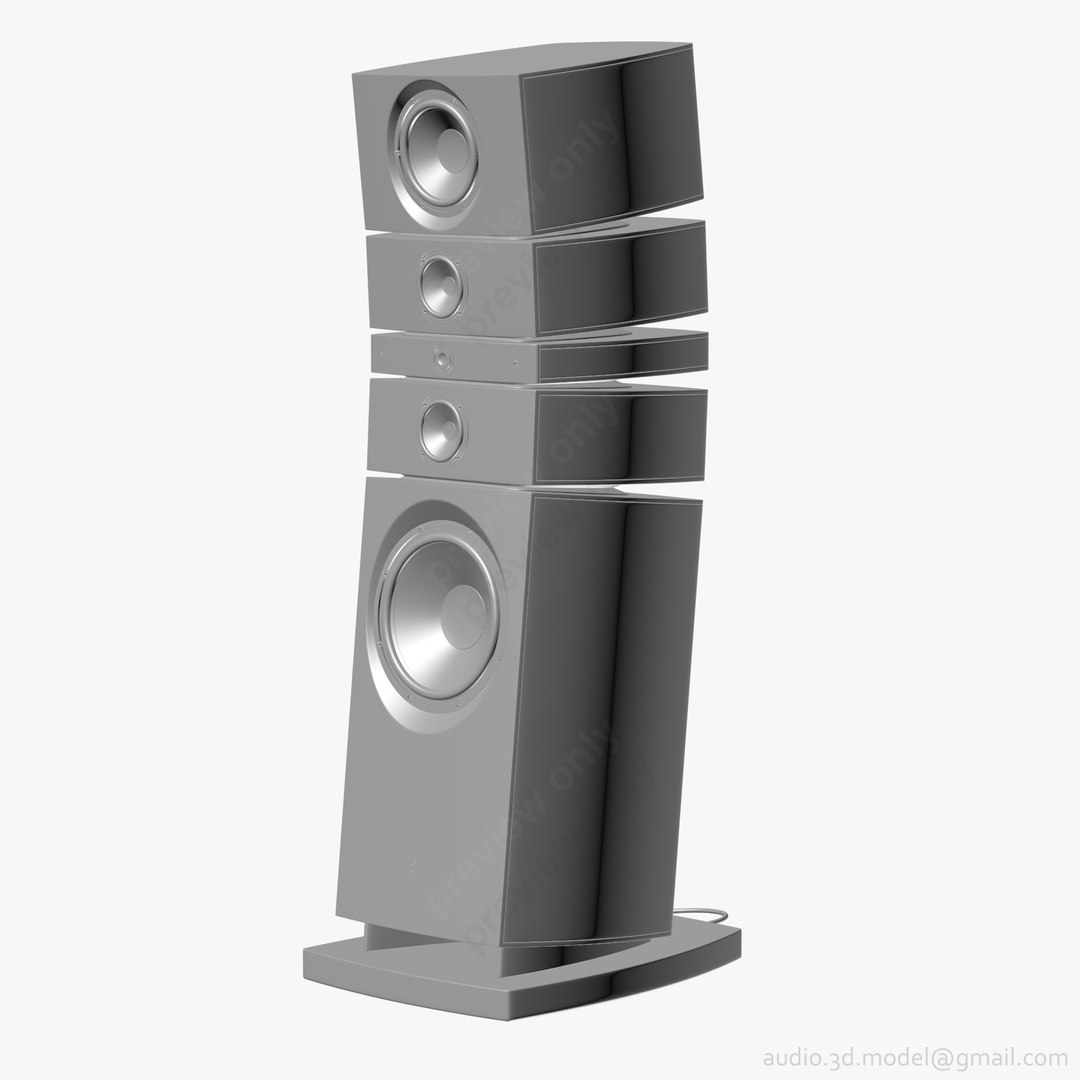 Floorstanding Focal Grande Utopia 3d Model