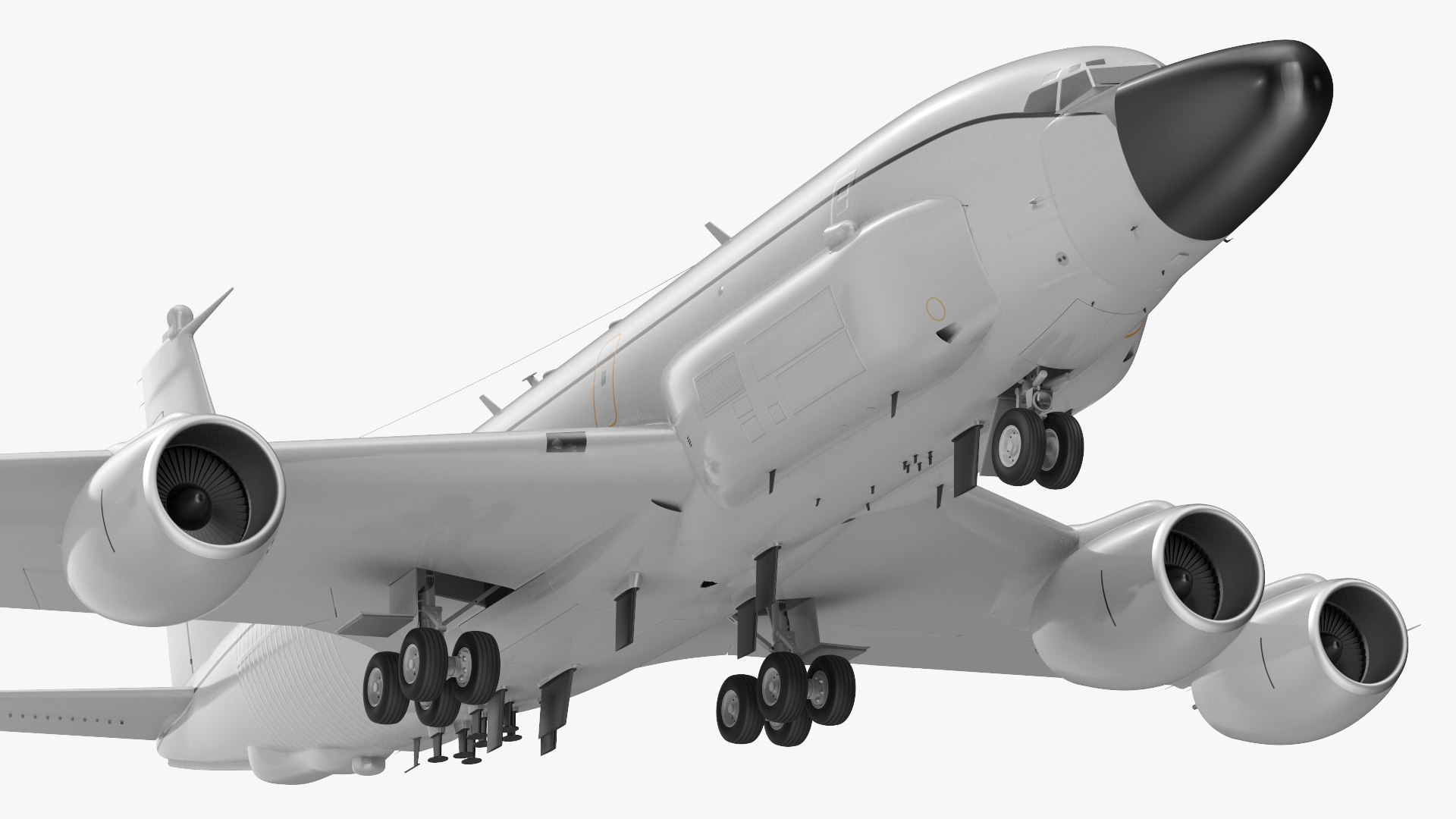 Boeing RC-135 Large Reconnaissance Aircraft 3D model preview