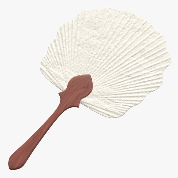 3D Japanese Hand Fan Uchiwa 03