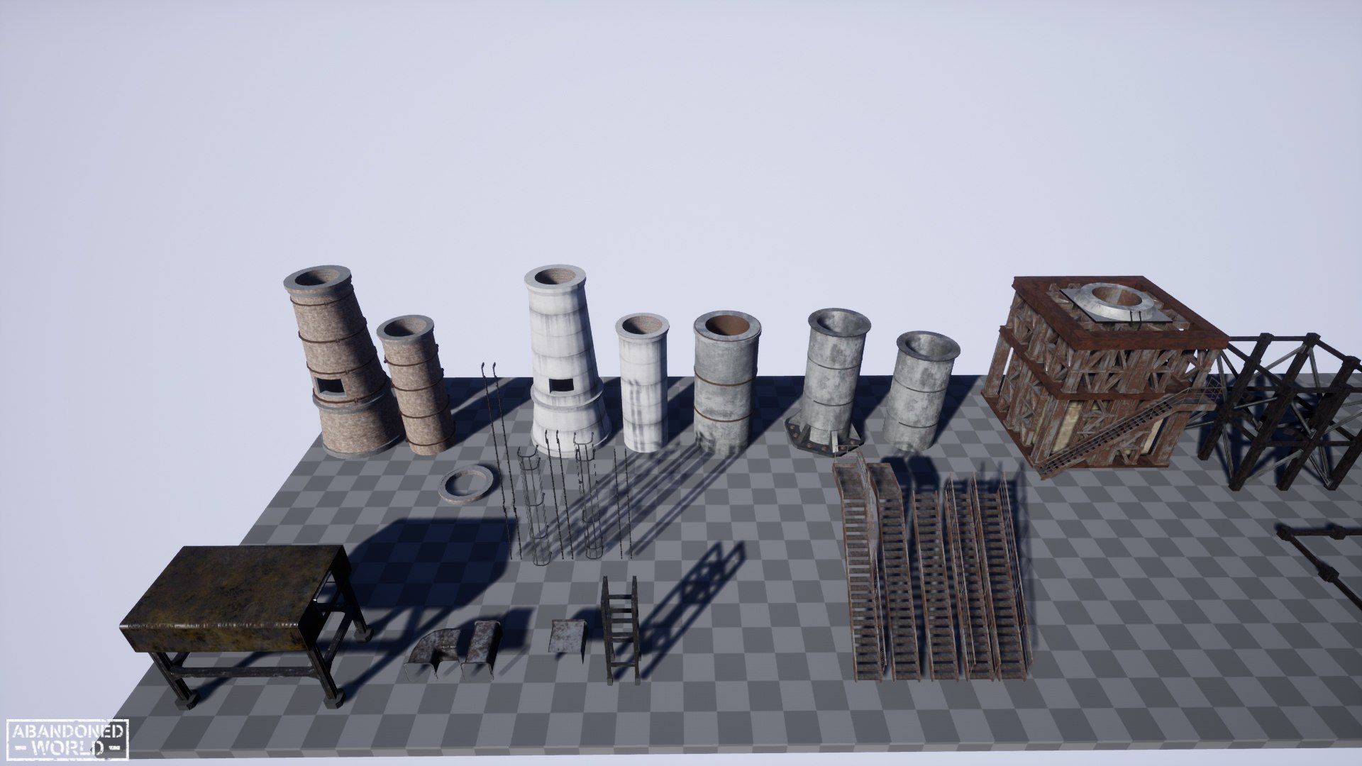 Modular Industrial Pipe For UE4 And Unity 3D Model - TurboSquid 1859256