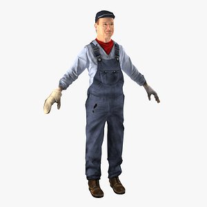 3d model locomotive engineer