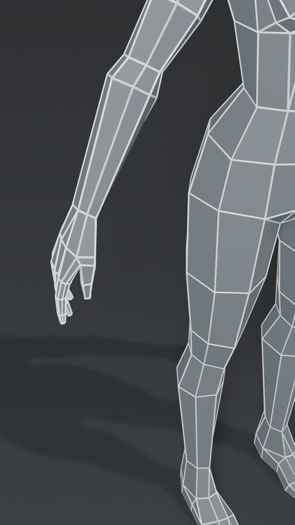 Muscular human body base mesh 3D - TurboSquid 1654550