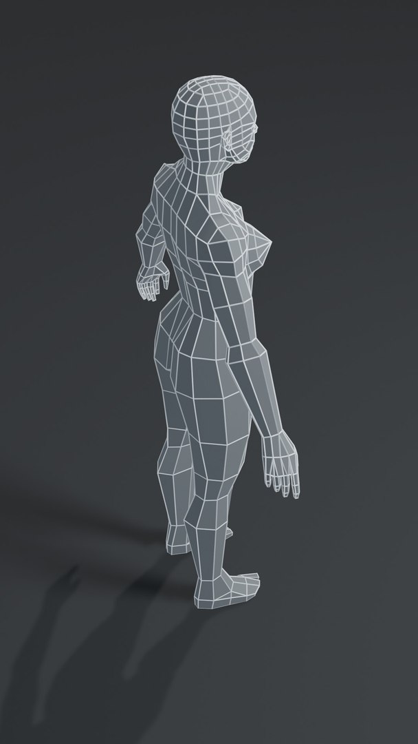Muscular human body base mesh 3D - TurboSquid 1654550