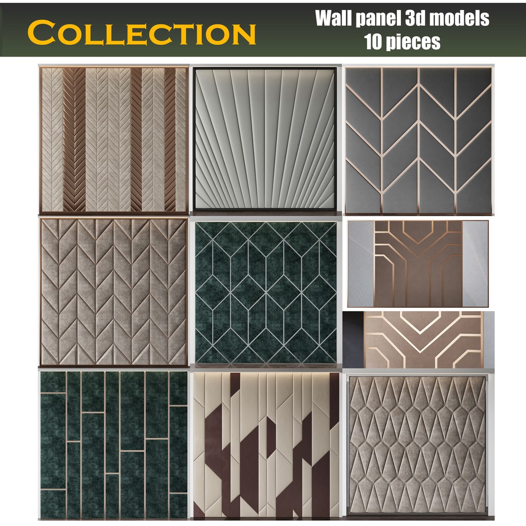 wall panel 3D https://p.turbosquid.com/ts-thumb/TJ/dmJcRg/n9wH08YR/wallpanel3dmodelscollection10pieces/jpg/1590652811/1920x1080/fit_q87/1e0c605820c12efea78b21b22d300b6191e6772e/wallpanel3dmodelscollection10pieces.jpg
