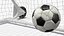 Animated Soccer Ball Slow Motion to the Goal
