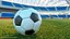 Animated Soccer Ball Slow Motion to the Goal
