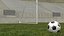 Animated Soccer Ball Slow Motion to the Goal