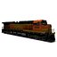 3D locomotive bnsf h2 model