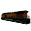 3D locomotive bnsf h2 model