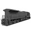 3D locomotive bnsf h2 model