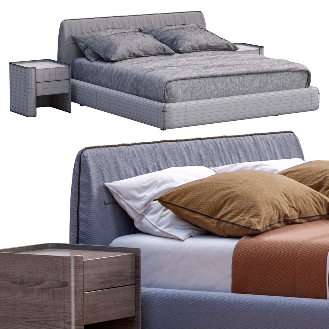 3D Poliform Bed Jacqueline - TurboSquid 1895679