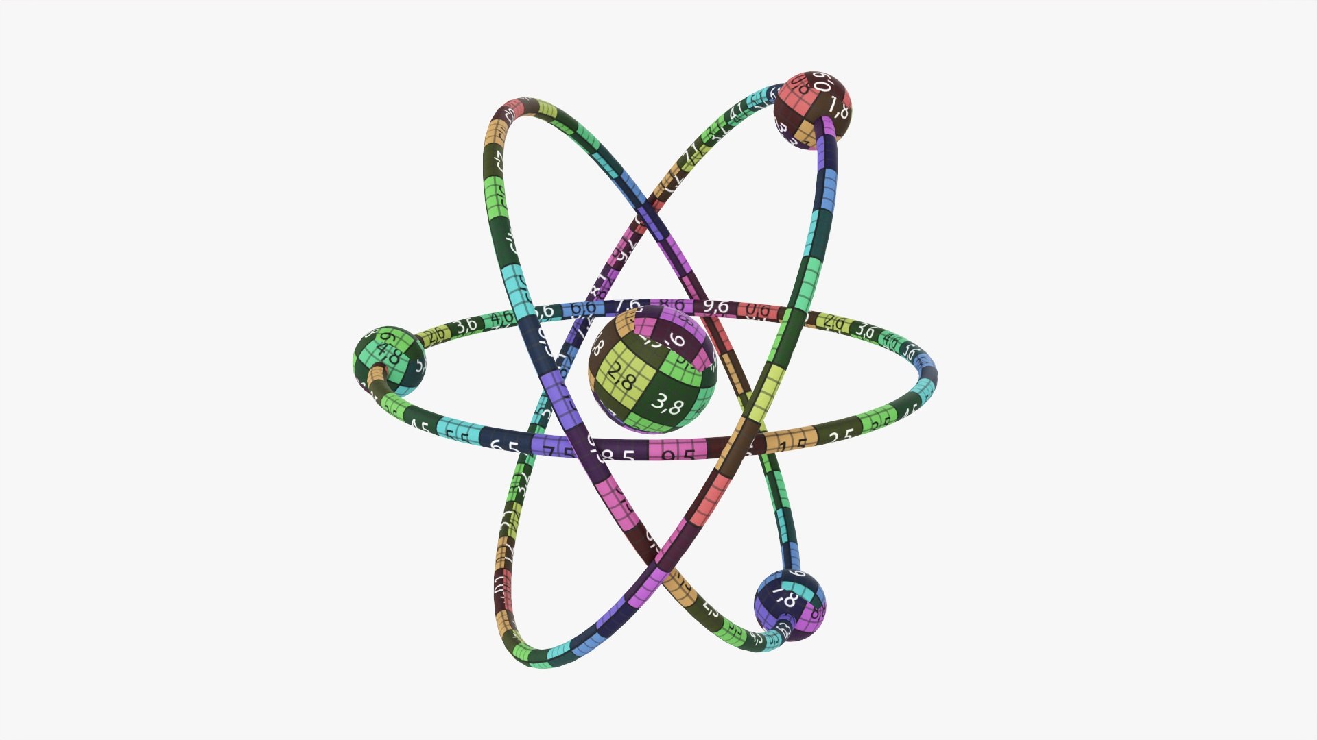 Planetary Atomic Model 02 3D Model - TurboSquid 1754348