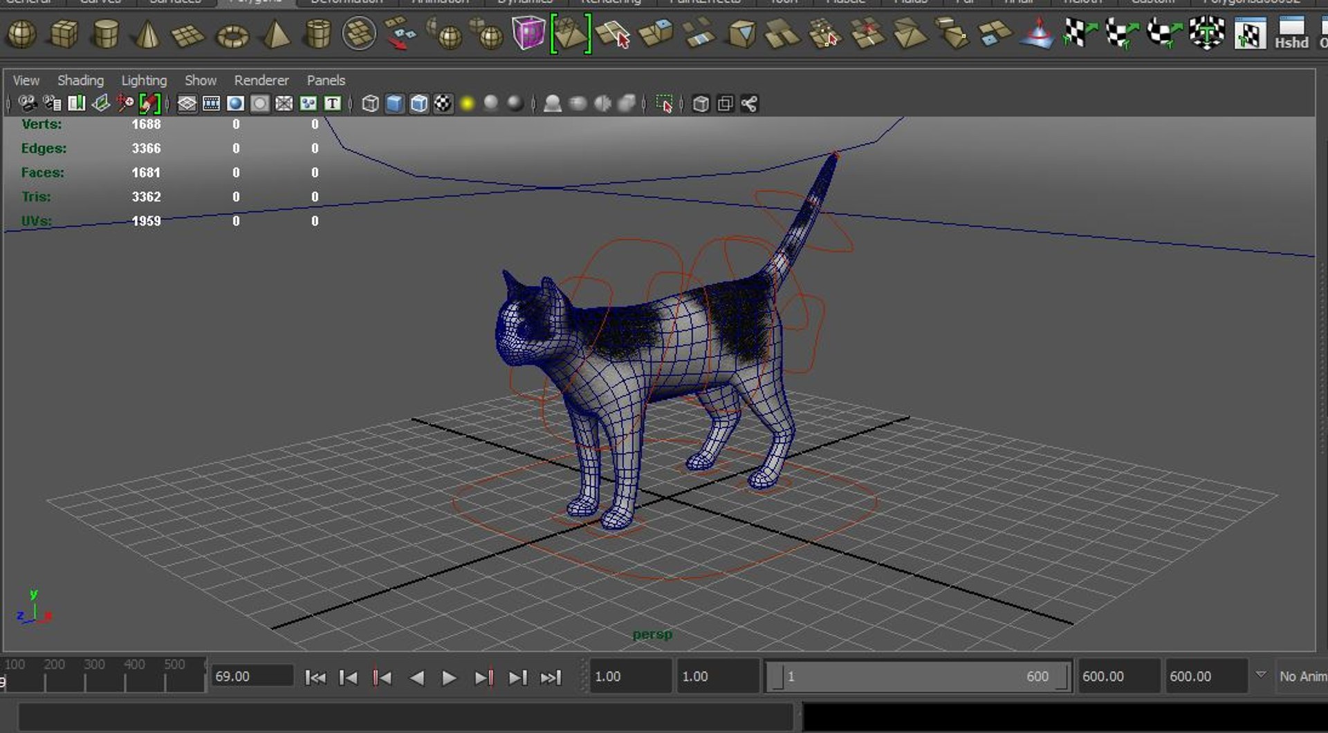 3d Cat Rigged