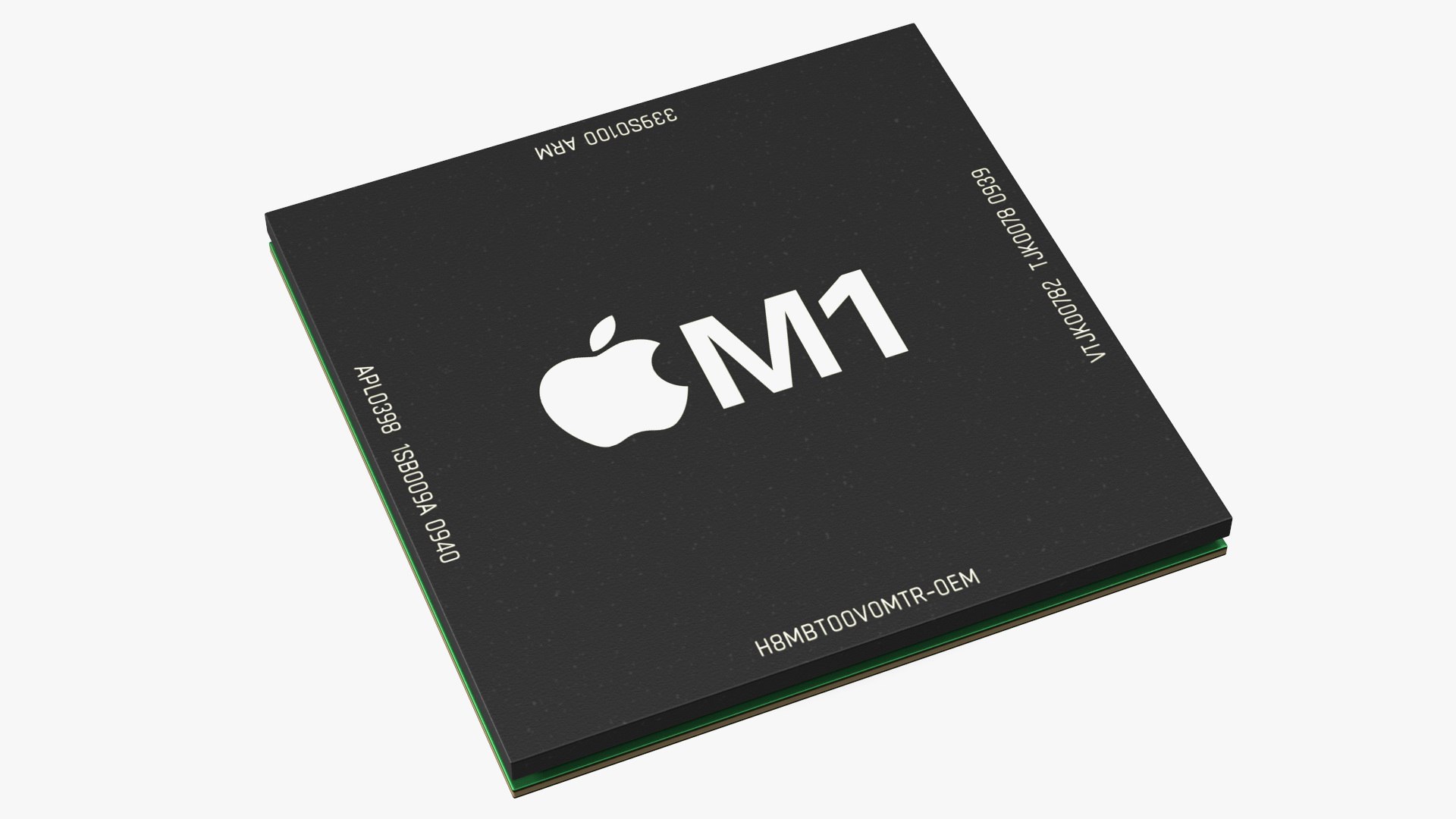 Apple M1 System on a Chip 3D model preview