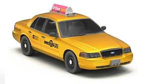 Realistic Taxi 2 3D model