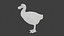 Realistic low polygon rigged dodo bird