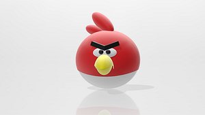 3D Angry Bird Red model