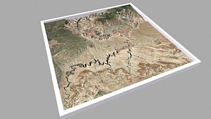 3D Mountain landscape Grand Canyon Arizona USA