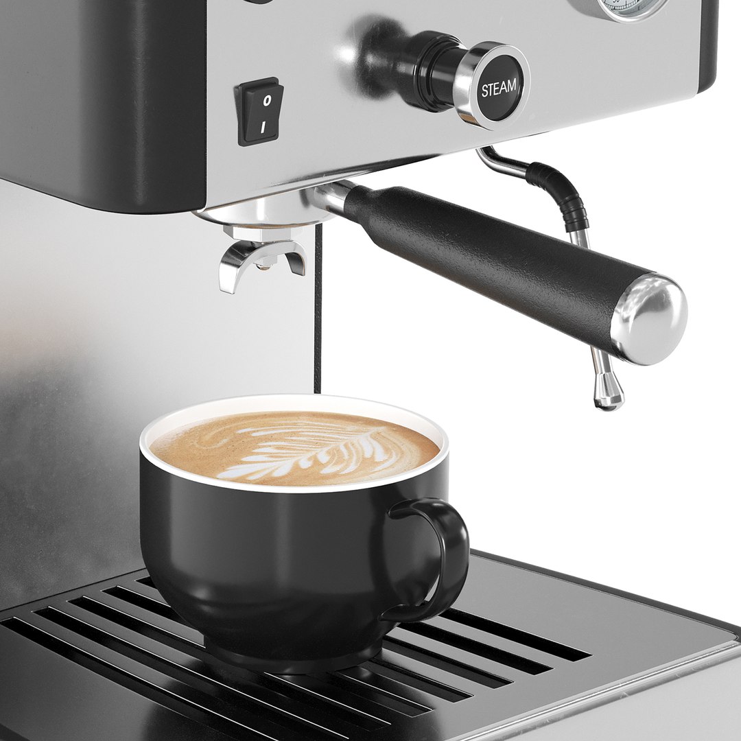 Espresso Coffee Machine 02 Model - TurboSquid 2009861