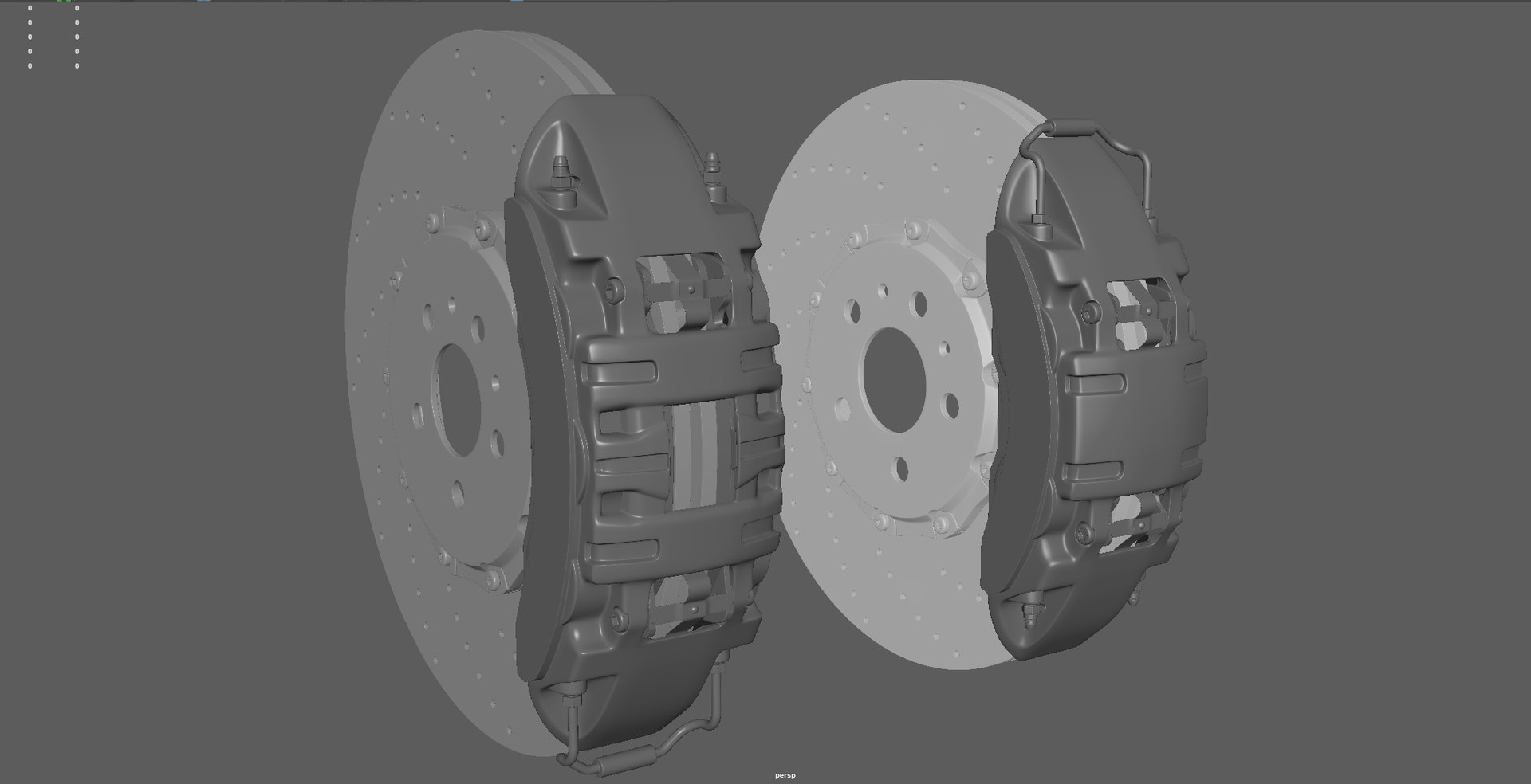 3D Model BRAKES CARBON CERAMIC TurboSquid 2075950