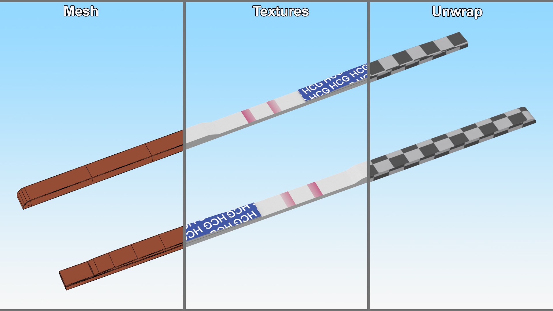 3D Positive Express Pregnancy Test - TurboSquid 2411529